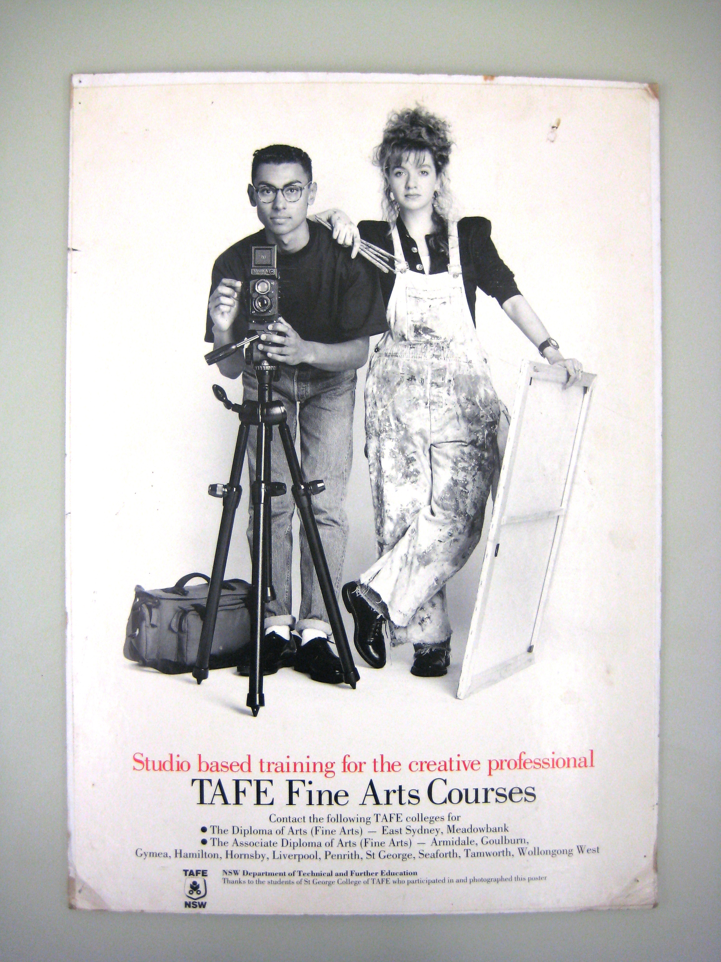 POSTER TAFE FINE ARTS COURSES openEQUELLA