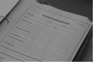 Photo of page from a policy manual