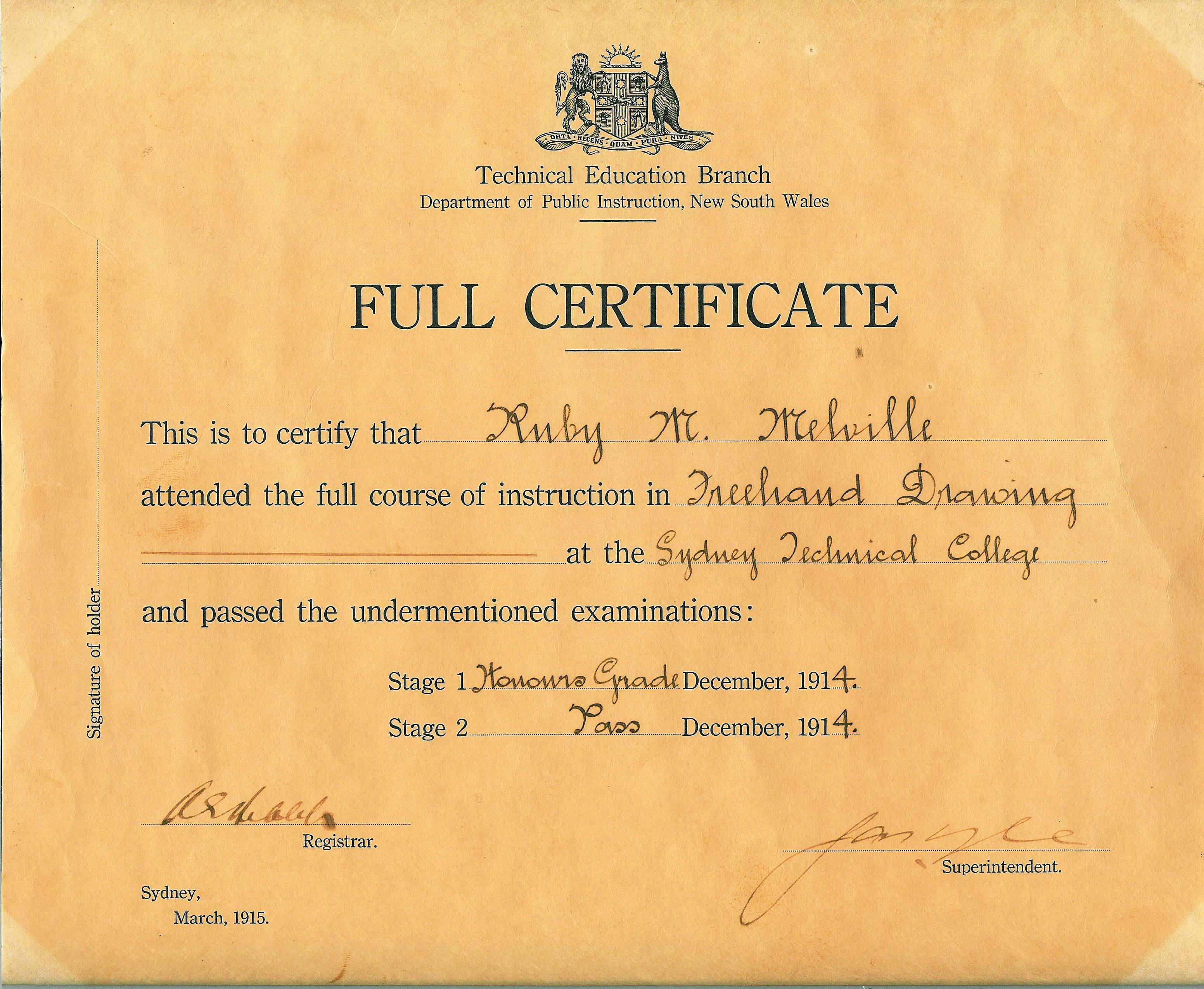 CERTIFICATE FREEHAND DRAWING openEQUELLA