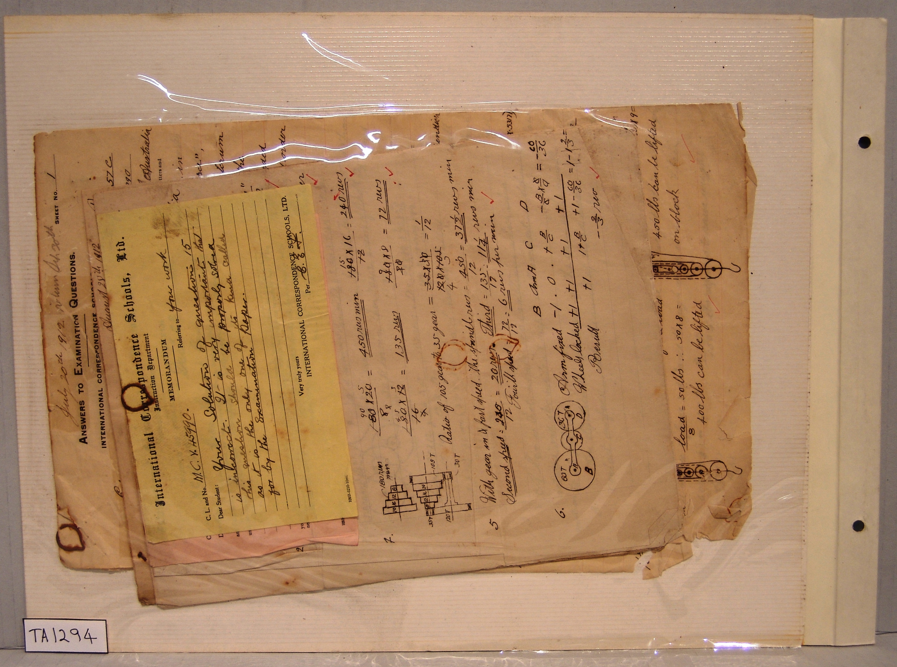 INTERNATIONAL CORRESPONDENCE SCHOOLS EXAM DOCUMENTS openEQUELLA